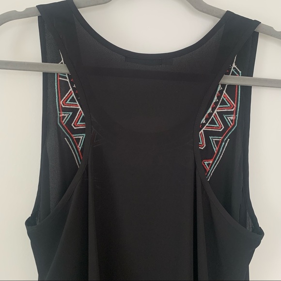 Embroidered Tunic Racerback Tanktop - Picture 4 of 5